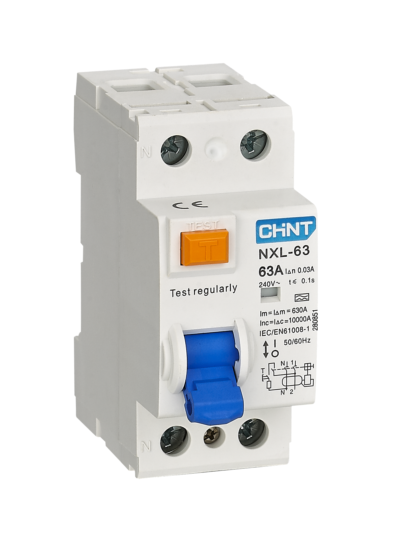 NXL-63 Residual Current Operated Circuit Breaker  without over-current protection (Magnetic)